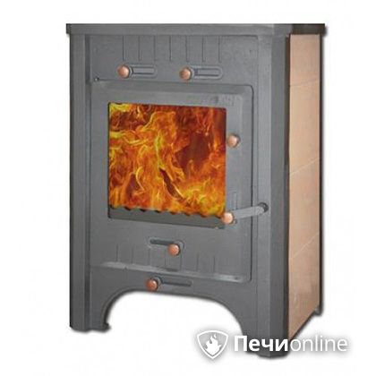 Печь-камин Экокамин Бавария с плитой чугунная в Хабаровске